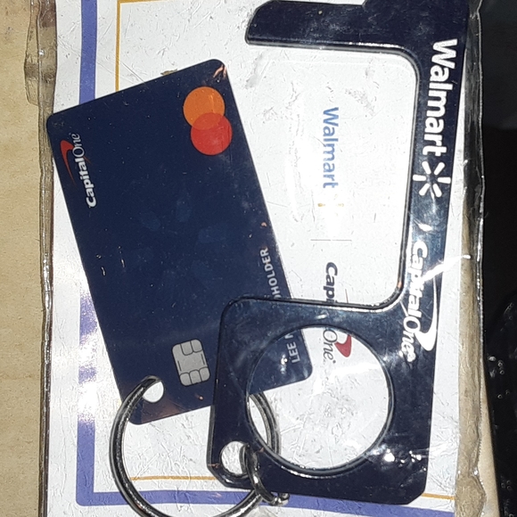 CAPITAL 0NE CARD & DOOR OPENER KEYCHAIN CHARM MINT - Picture 4 of 4